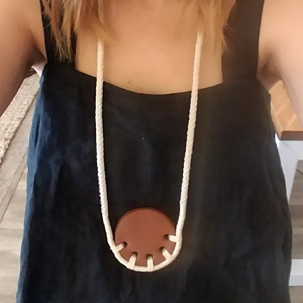 Handmade ceramic necklace
